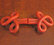 Buckle in Bakelite Brandenburg pattern, 1930 style