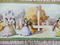 Twill acetate print of country costumes, fabric 1930